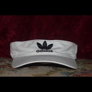 White Adidas adjustable visor